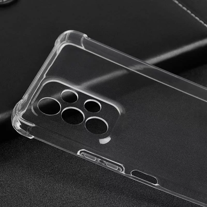 Evelatus Funda de silicona antichoque Military para Samsung Galaxy A13 4G LTE TPU transparente