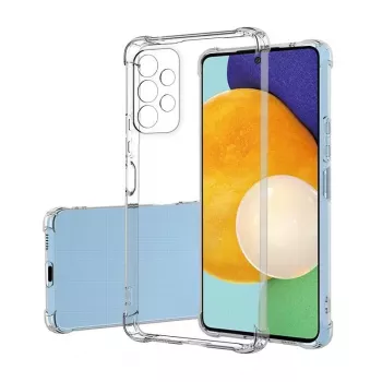 Evelatus Funda de silicona antichoque Military para Samsung Galaxy A13 4G LTE TPU transparente