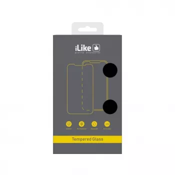 iLike Protector de pantalla de cristal completo Silk 2.5D para Samsung Galaxy A73 5G
