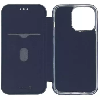 Evelatus Funda tipo libro para Apple iPhone 12/12 Pro azul oscuro