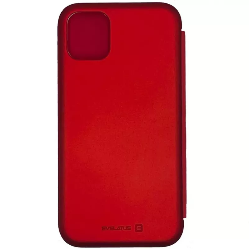 Evelatus Funda tipo libro para Apple iPhone 12/12 Pro roja