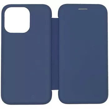 Evelatus Funda tipo libro para Apple iPhone 13 Pro azul oscuro