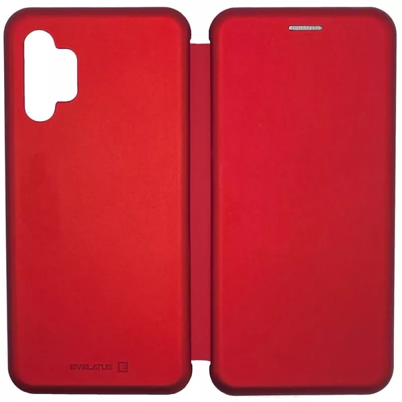 Evelatus Funda tipo libro para Samsung Galaxy A32 roja