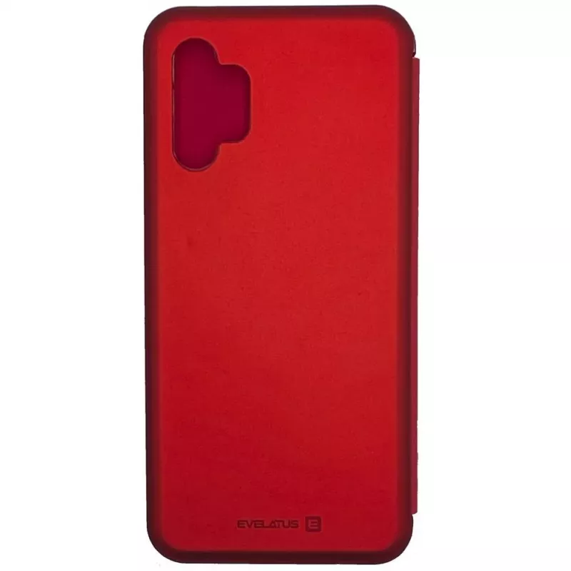 Evelatus Funda tipo libro para Samsung Galaxy A32 roja