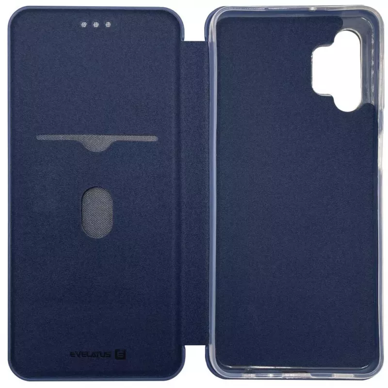 Evelatus Funda tipo libro para Samsung Galaxy A32 5G azul oscuro