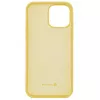 Evelatus Funda de silicona Premium Soft Touch para Apple iPhone 12 Pro Max - Amarillo