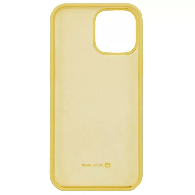 Evelatus Funda de silicona Premium Soft Touch para Apple iPhone 12 Pro Max - Amarillo