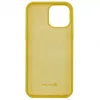 Evelatus Funda de silicona Premium Soft Touch para Apple iPhone 13 Pro Max - Amarillo
