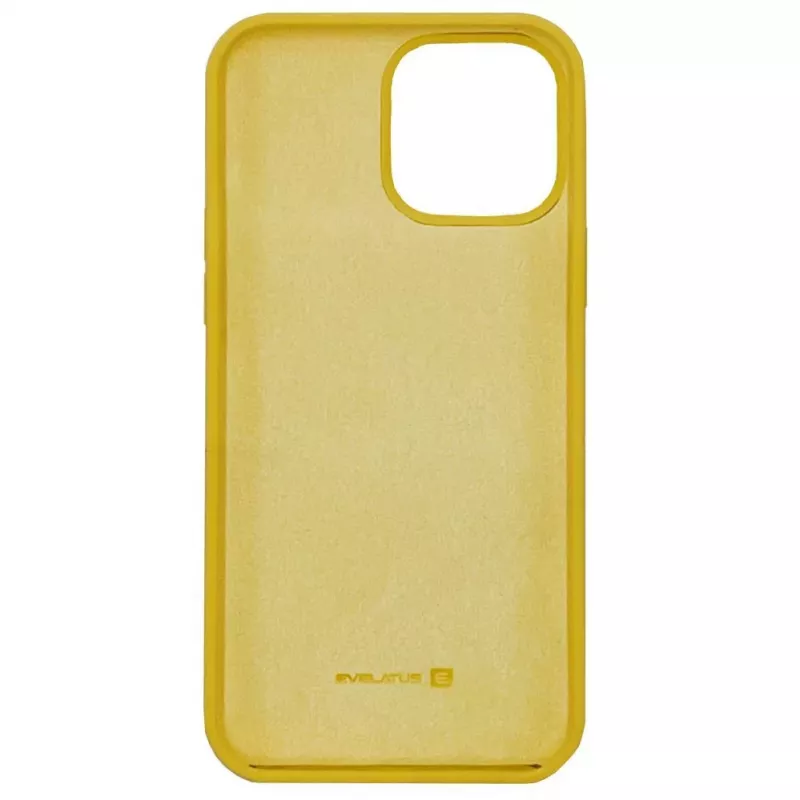 Evelatus Funda de silicona Premium Soft Touch para Apple iPhone 13 Pro Max - Amarillo