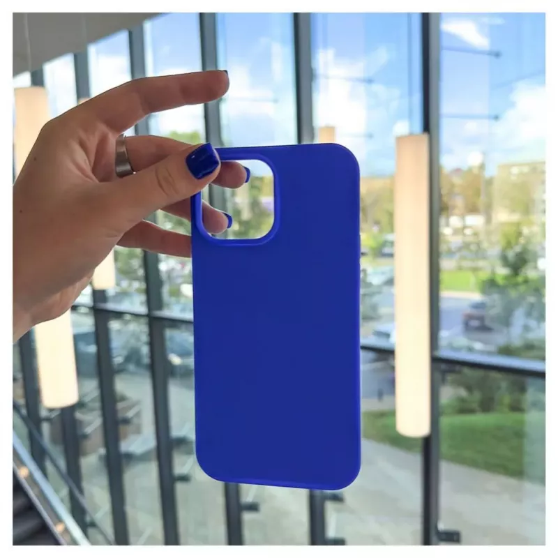 Evelatus Funda de silicona Premium Soft Touch para Apple iPhone 13 Pro Max - Azul oscuro