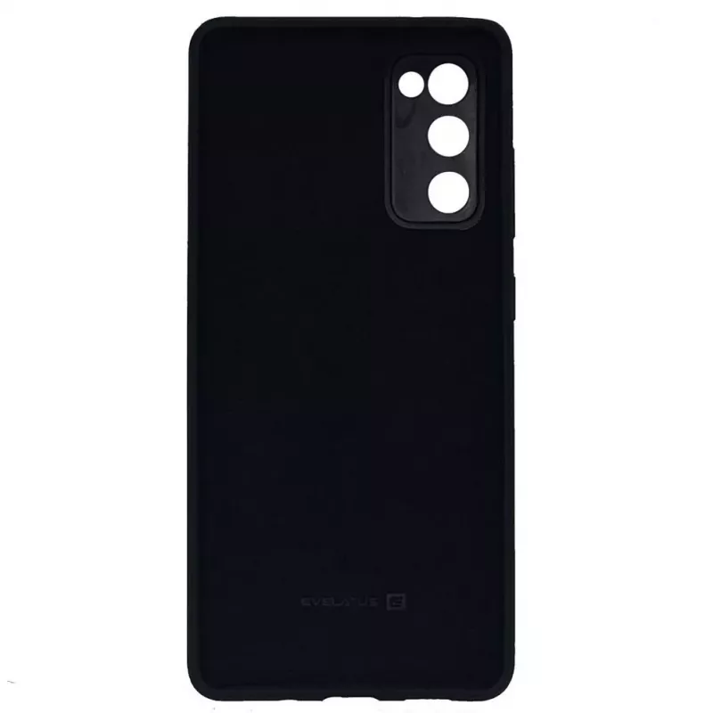 Evelatus Funda de silicona Premium Soft Touch para Samsung Galaxy S20 FE / S20 FE 5G - Negro