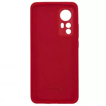 Evelatus Funda de silicona Premium Soft Touch para Xiaomi 12/12X - Rojo