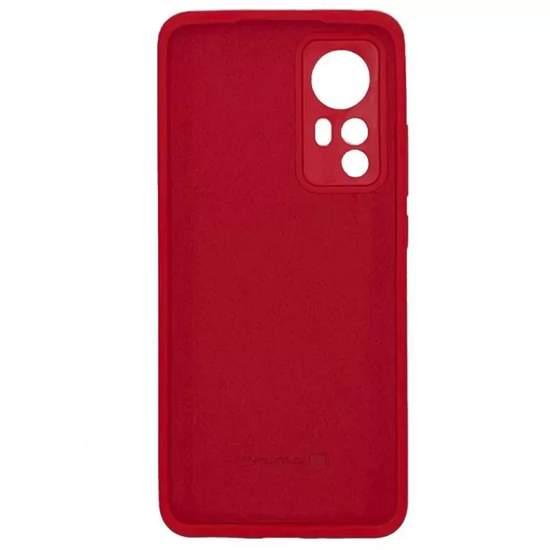 Evelatus Funda de silicona Premium Soft Touch para Xiaomi 12/12X - Rojo