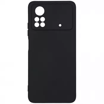 Evelatus Funda de silicona Premium Soft Touch para Xiaomi Poco X4 Pro 5G - Negro