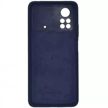 Evelatus Funda de silicona Premium Soft Touch para Xiaomi Poco X4 Pro 5G - Azul