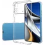 Evelatus Funda de silicona militar antichoque TPU para Xiaomi Poco X4 Pro 5G - Transparente