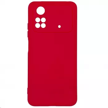 Evelatus Funda de silicona Nano Soft Touch TPU para Xiaomi Poco X4 Pro 5G - Rojo