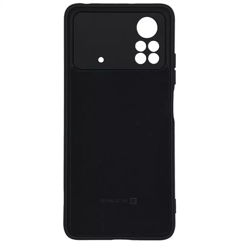 Evelatus Xiaomi Poco M4 Pro Funda de silicona Nano Soft Touch TPU Negro
