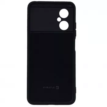 Evelatus Xiaomi Poco M4 5G Funda de silicona Nano Soft Touch TPU Negro