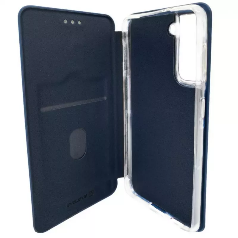 Evelatus Samsung Galaxy S21 FE Funda tipo libro Azul oscuro