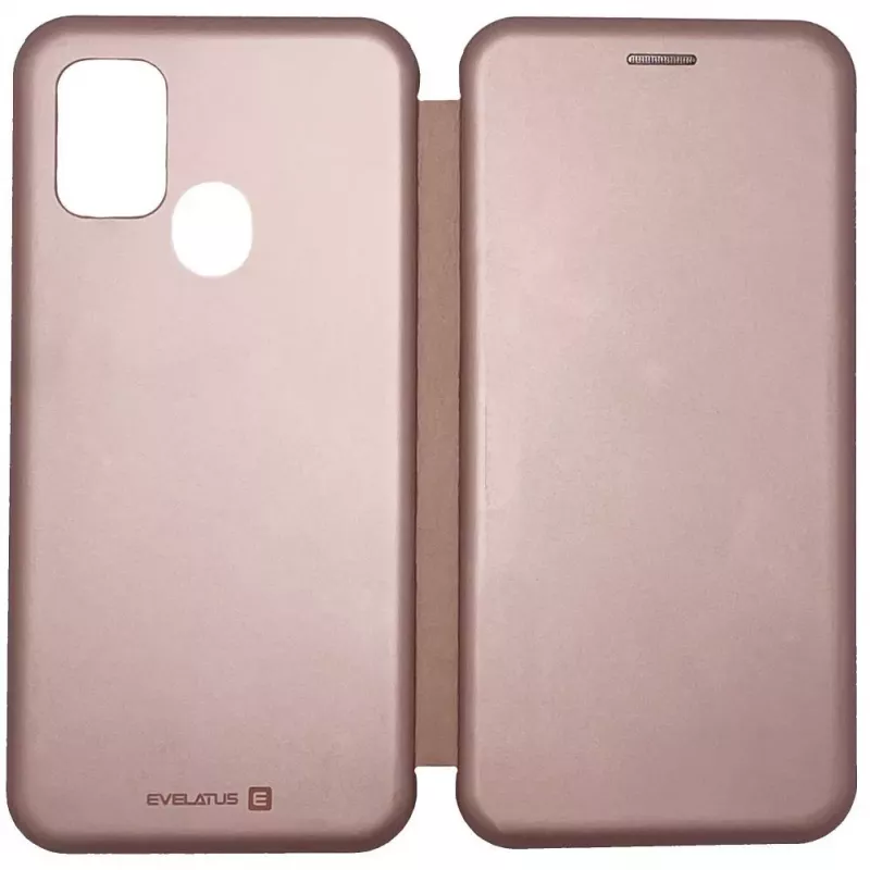 Evelatus Samsung Galaxy A21s Funda tipo libro Oro rosa