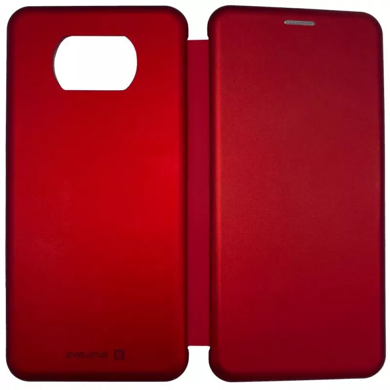 Evelatus Xiaomi Poco X3/X3 NFC/X3 Pro Funda tipo libro Rojo