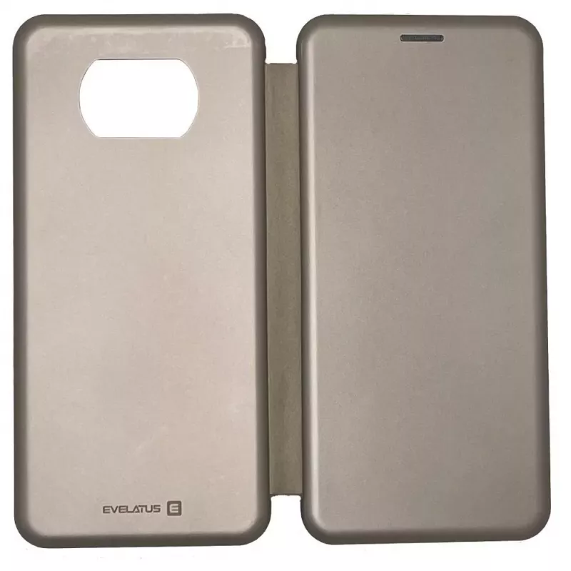 Evelatus Xiaomi Poco X3/X3 NFC/X3 Pro Funda tipo libro Oro
