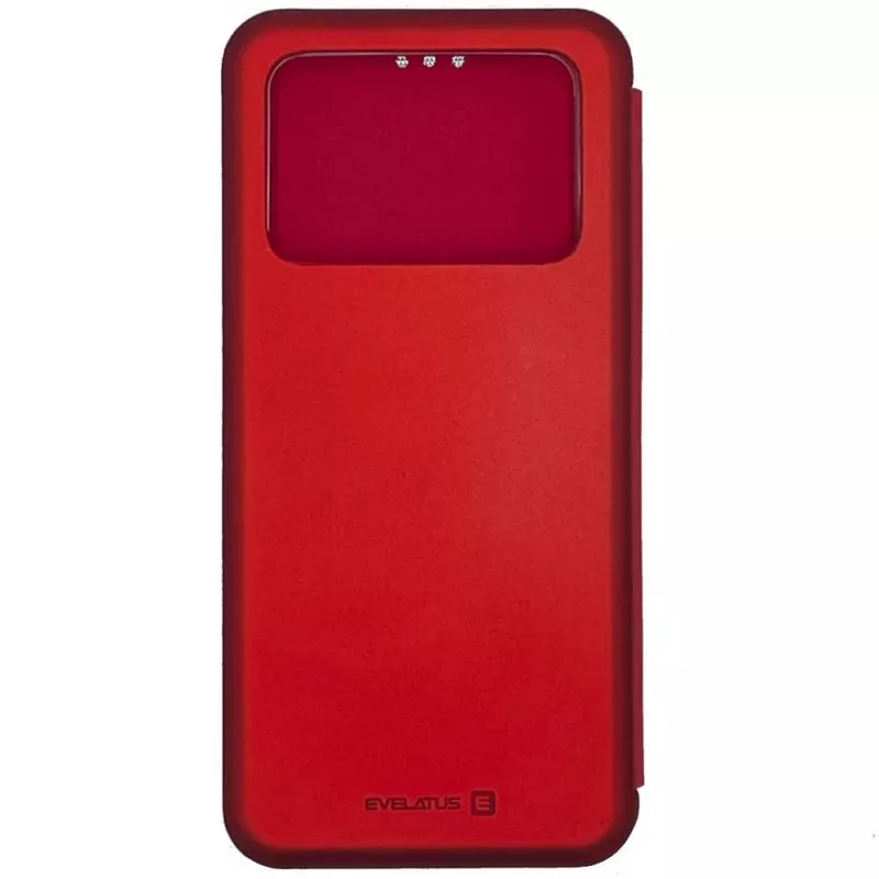 Evelatus Xiaomi Poco X4 Pro 5G Funda tipo libro Rojo