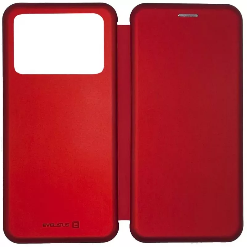 Evelatus Xiaomi Poco X4 Pro 5G Funda tipo libro Rojo