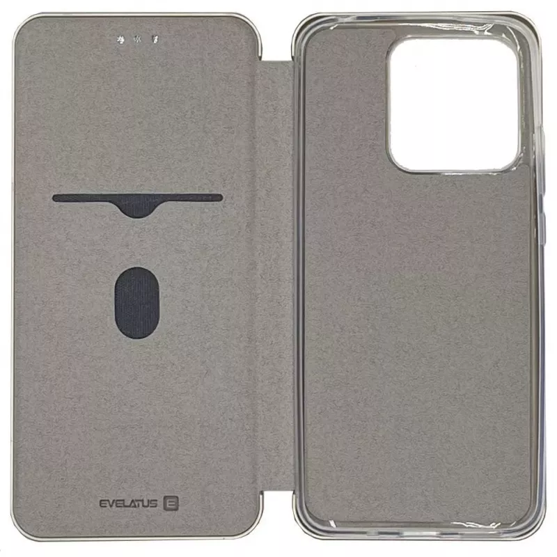Evelatus Funda tipo libro para Xiaomi Redmi 10C / C40 - Oro