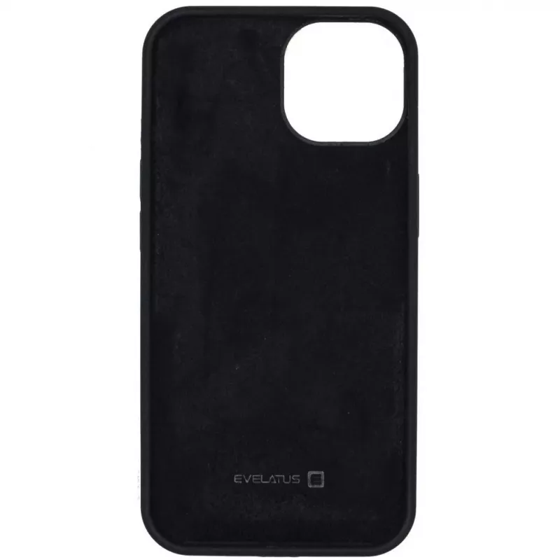 Evelatus Funda de silicona Premium Soft Touch para Apple iPhone 14 6.1 - Negro