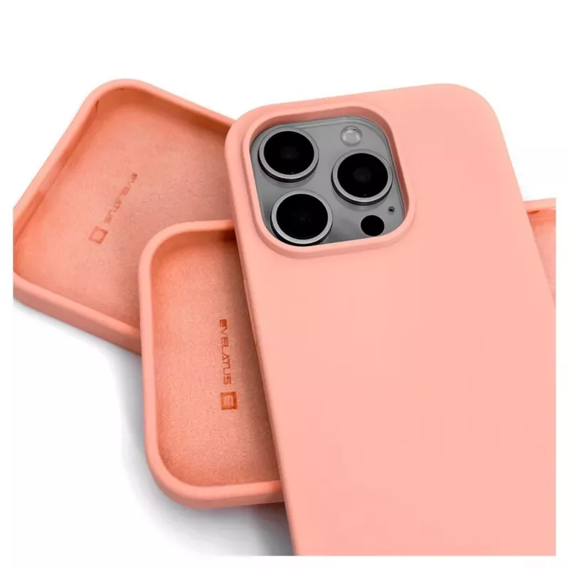 Evelatus Apple iPhone 14 Pro 6.1 Funda de silicona Premium Soft Touch rosa claro