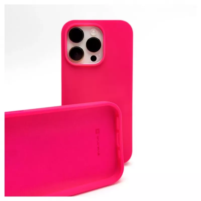 Evelatus Apple iPhone 14 Pro 6.1 Funda de silicona Premium Soft Touch rojo rosado