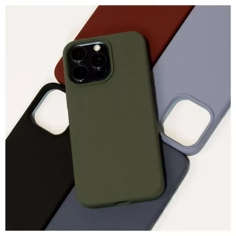 Evelatus Apple iPhone 14 Pro Max 6.7 Funda de silicona Premium Soft Touch azul medianoche