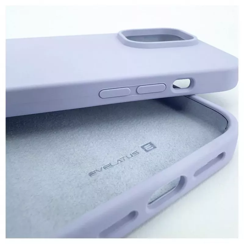 Evelatus Apple iPhone 14 Pro Max 6.7 Funda de silicona Premium Soft Touch lila