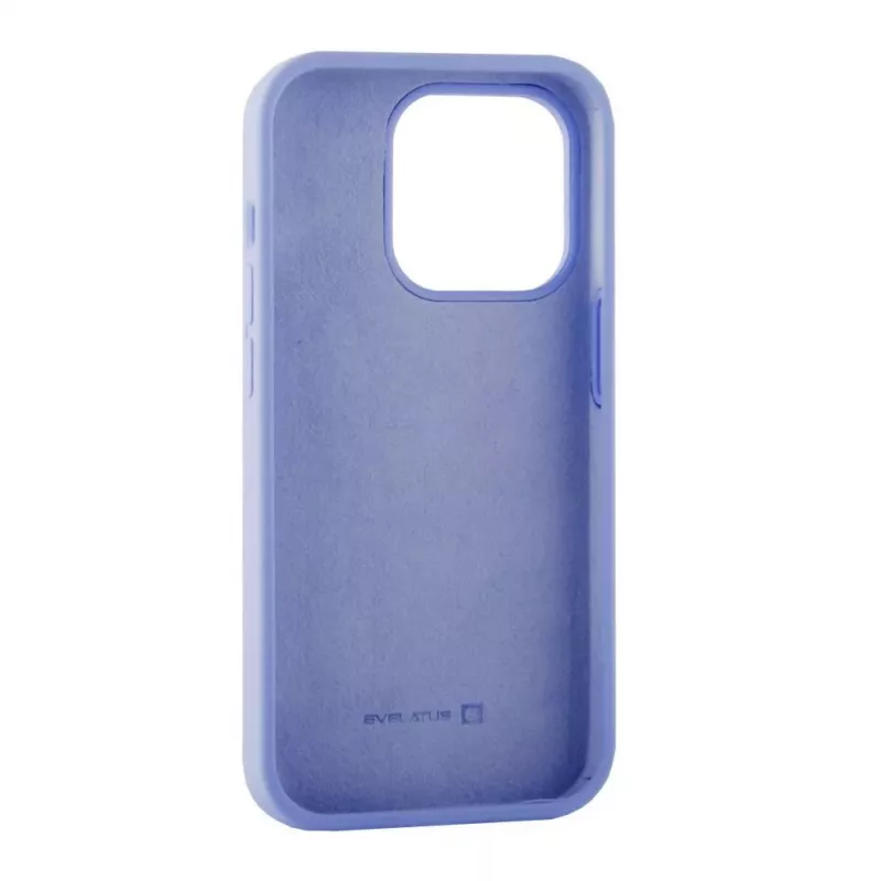 EVELATUS Apple iPhone 14 Pro Max 6.7 Funda de silicona Premium Soft Touch morado claro