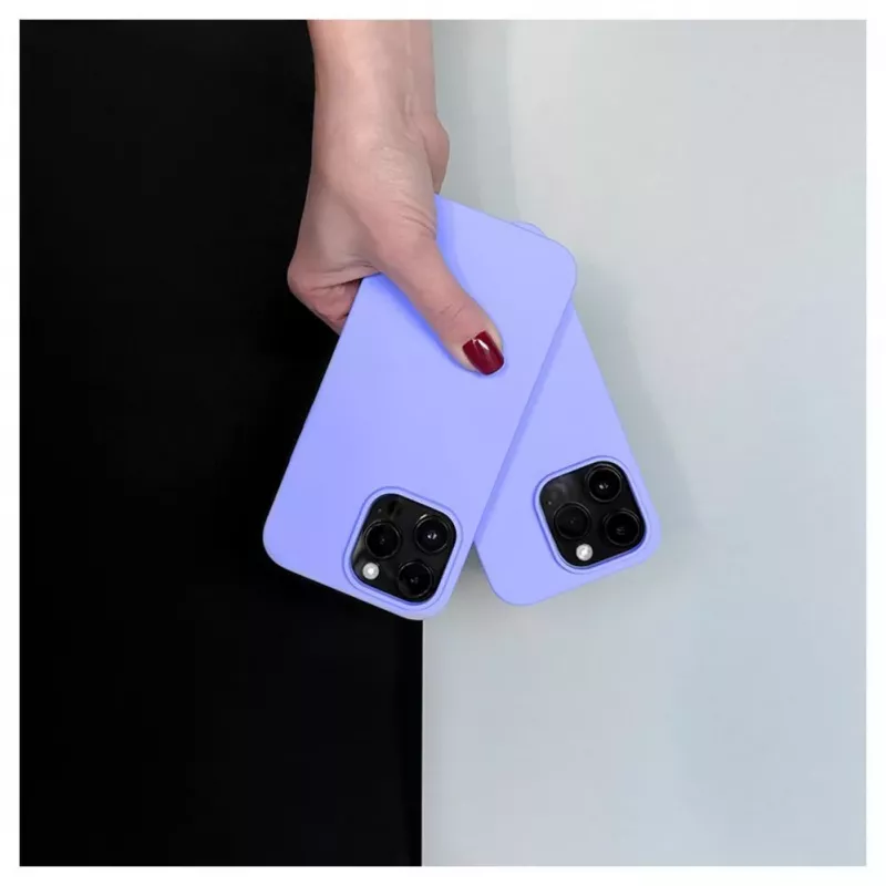 EVELATUS Apple iPhone 14 Pro Max 6.7 Funda de silicona Premium Soft Touch morado claro