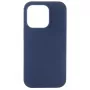 Evelatus Apple iPhone 14 Pro Max 6.7 Funda de silicona Premium Soft Touch azul marino profundo