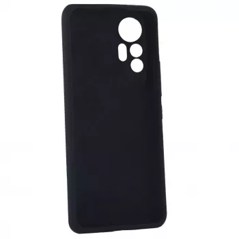 Evelatus Xiaomi 12 Lite Funda de silicona Premium Soft Touch negra