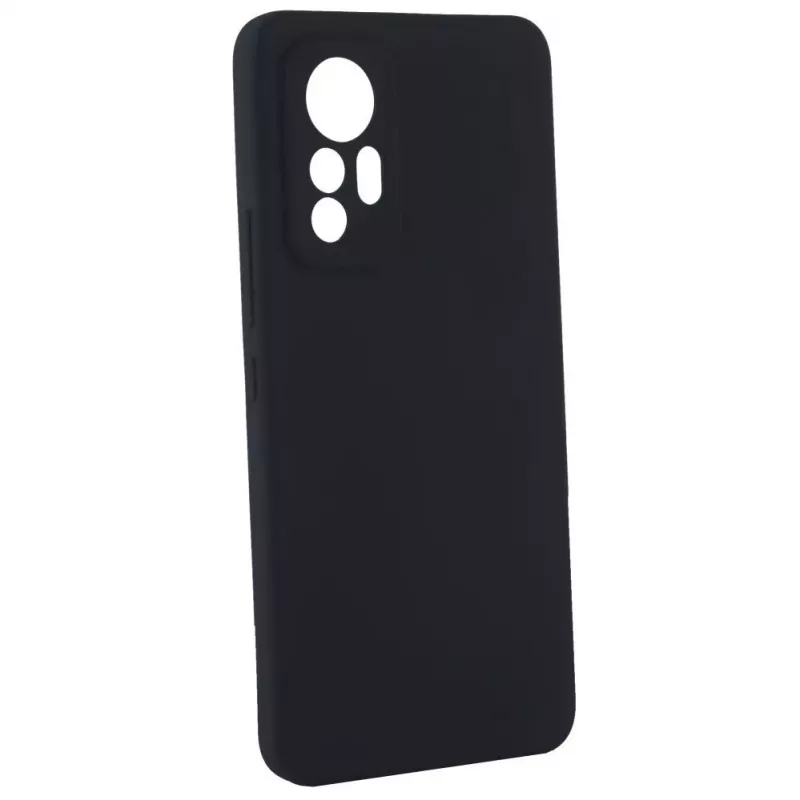 Evelatus Xiaomi 12 Lite Funda de silicona Premium Soft Touch negra