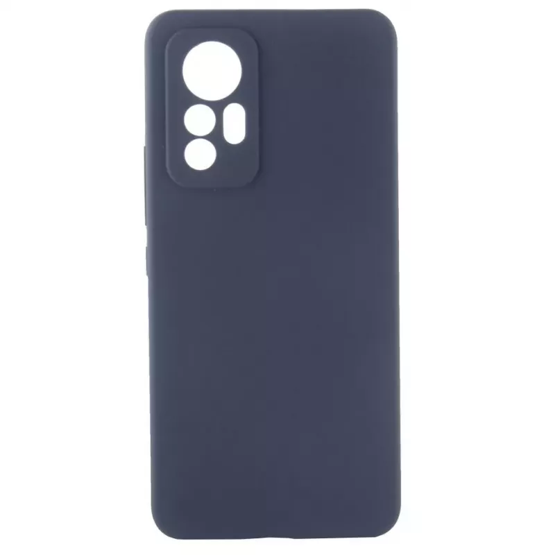 Evelatus Xiaomi 12 Lite Funda de silicona Premium Soft Touch azul medianoche