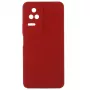Evelatus Xiaomi POCO F4 Funda de silicona Premium Soft Touch roja
