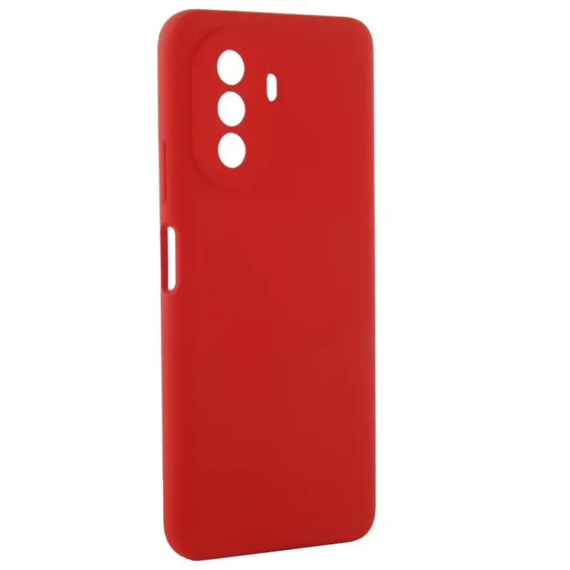 Evelatus Huawei Nova Y70 Funda de silicona Premium Soft Touch roja