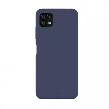 Evelatus Samsung Galaxy A22 5G Premium Soft Touch funda de silicona azul medianoche