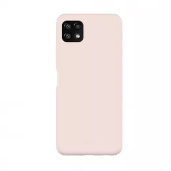 Evelatus Samsung Galaxy A22 5G Premium Soft Touch funda de silicona rosa arena
