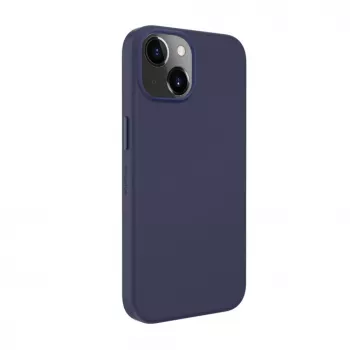 Evelatus Apple iPhone 14 funda de piel genuina con MagSafe azul