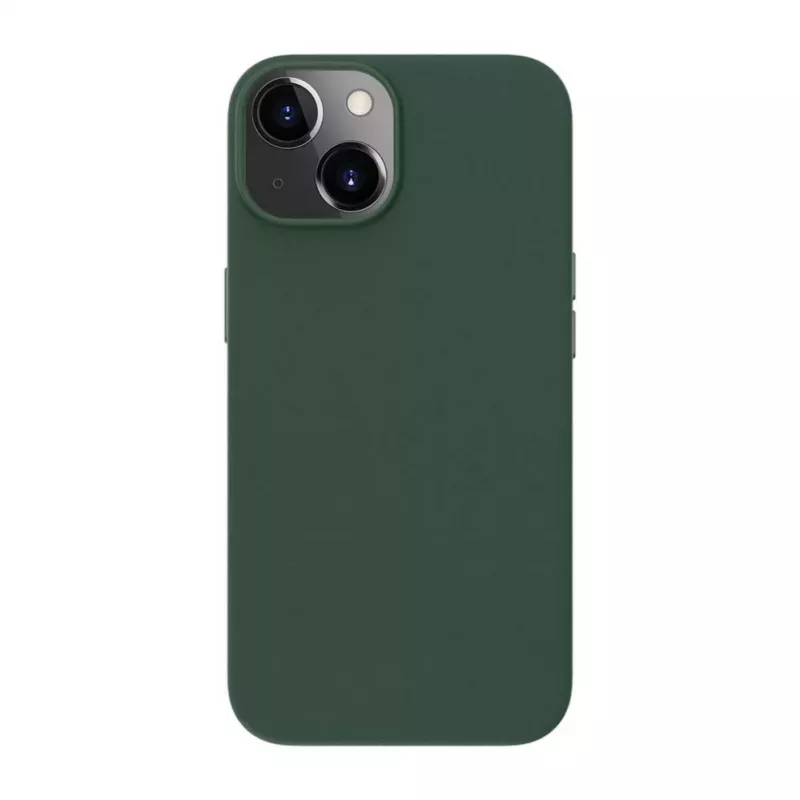 Evelatus Apple iPhone 14 funda de piel genuina con MagSafe verde oscuro