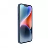 Evelatus Apple iPhone 14 Plus funda de piel genuina con MagSafe azul