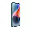 Evelatus Apple iPhone 14 Plus funda de piel genuina con MagSafe verde oscuro