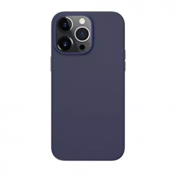 Evelatus Apple iPhone 14 Pro Max funda de piel genuina con MagSafe azul